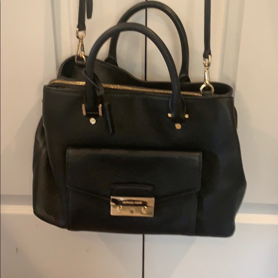 Michael Kors Handbag Black With Gold